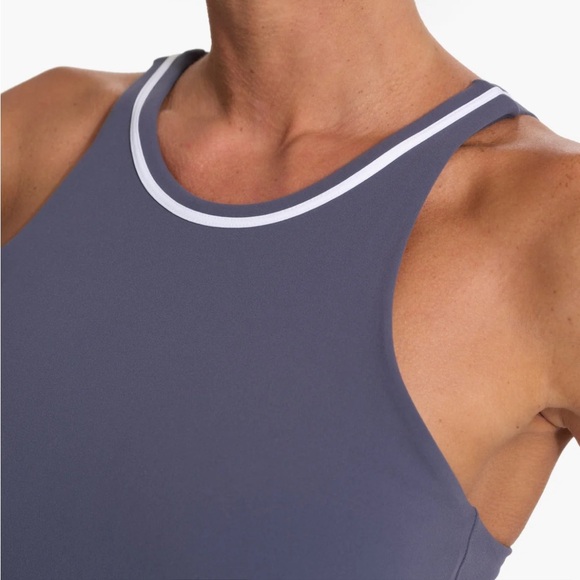 Vuori Volley Dress Azure Tennis Built in Bra Slim Fit Medium Support Sz XL NEW - Picture 2 of 11